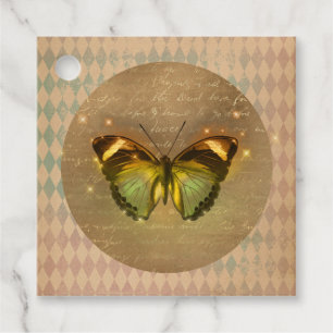 Vintage Enchanted Butterfly  Favor Tags