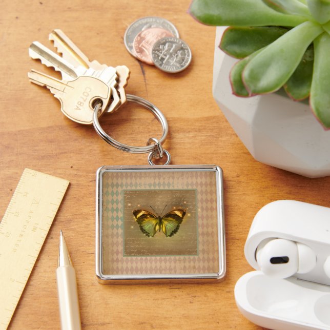 Vintage Enchanted Butterfly  Keychain (Desk)