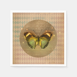 Vintage Enchanted Butterfly Napkins