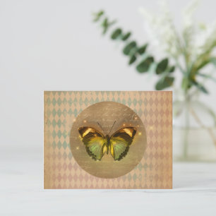 Vintage Enchanted Butterfly Postcard