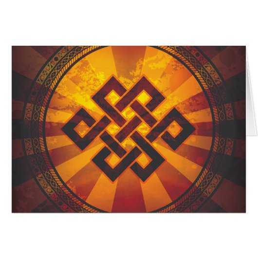 Vintage Endless Knot Print Cards (Front Horizontal)