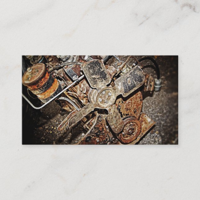Vintage Engine Business Card (Front)