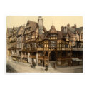 19th century Chester town, England antique print