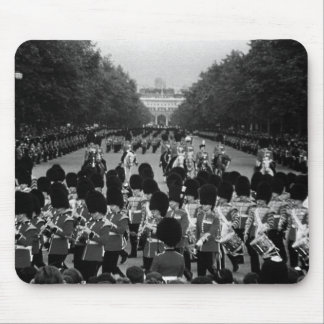 Vintage England Guards returning along the Mall Mouse Pad