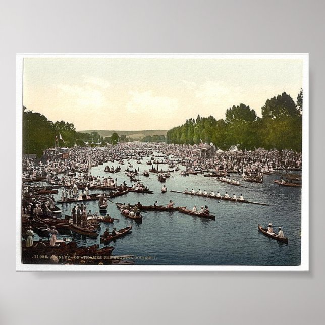 Vintage England  Henley On Thames Regatta 1890's Poster (Front)