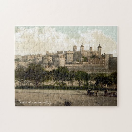 Vintage England jigsaw, Tower of London Jigsaw Puzzle