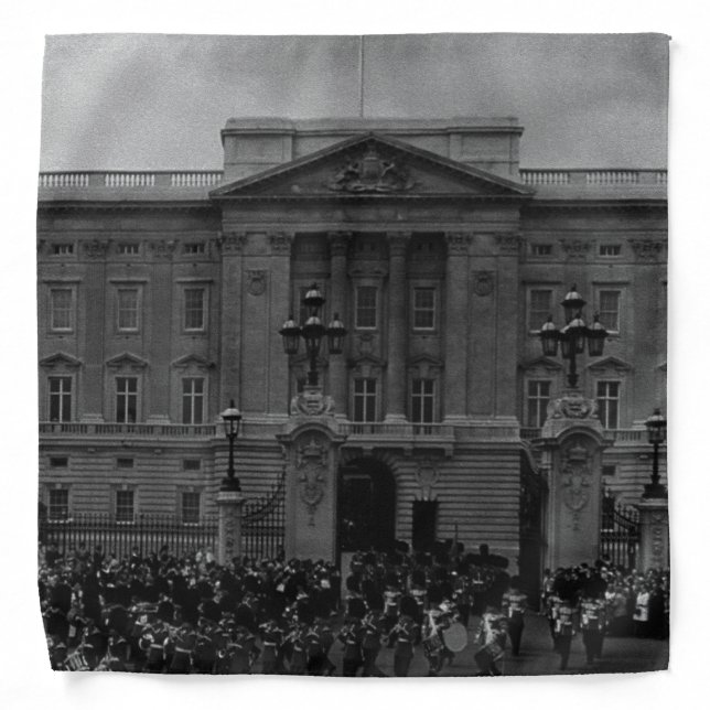 Vintage England London Old Guard Buckingham Palace Bandana (Front)