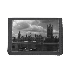 Vintage England London parliament houses Tri-fold Wallet