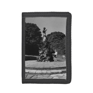 Vintage England London Peter Pan statue Kensington Trifold Wallet