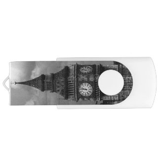 Vintage England London post office tower Big ben Flash Drive