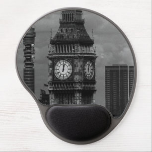 Vintage England London post office tower Big ben Gel Mouse Pad