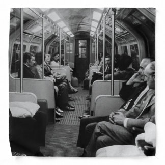 Vintage England London railway inside coach Bandana