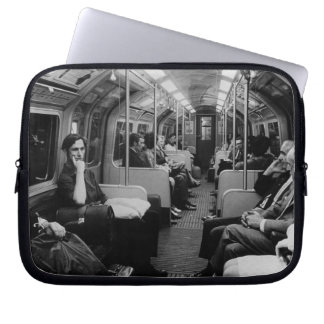 Vintage England London railway inside coach Mouse Laptop Sleeve