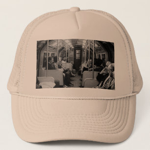 Vintage England London railway inside coach Trucker Hat