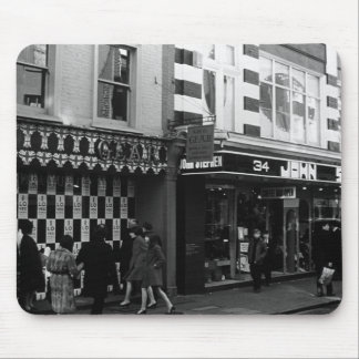 Vintage England London Shops Carnaby street Mouse Pad
