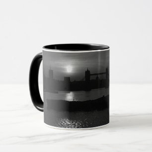 Vintage England London sunset Tower Bridge Mug