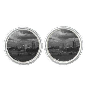 Vintage England London The River Thames Cufflinks