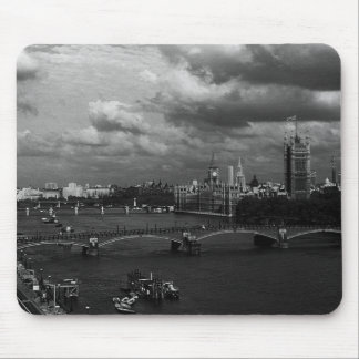 Vintage England London The River Thames Large Cloc Mouse Pad