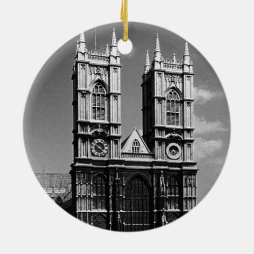 Vintage England London Westminster Abbey 1970 Ceramic Ornament