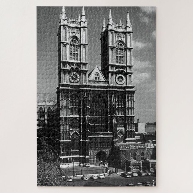 Vintage England London Westminster Abbey Jigsaw Puzzle (Vertical)