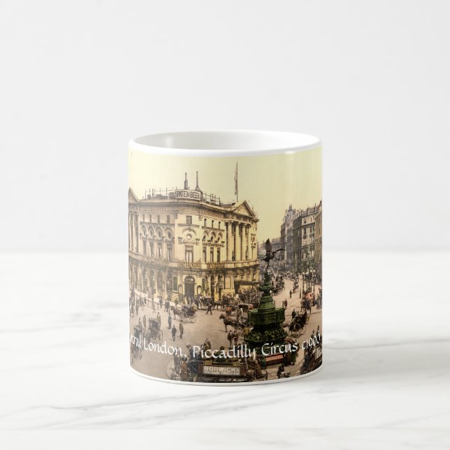 Vintage England Piccadilly Circus London Coffee Mug (Center)