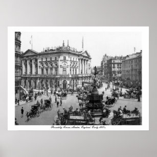 Vintage England, Piccadilly Circus London Poster