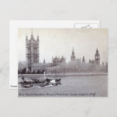 Vintage England, River Thames London Steamboat Postcard (Front/Back)
