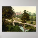 Valley Gardens, Harrowgate, antique print