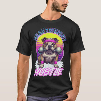Vintage English Bulldog Athletic Club - Retro Dog  T-Shirt