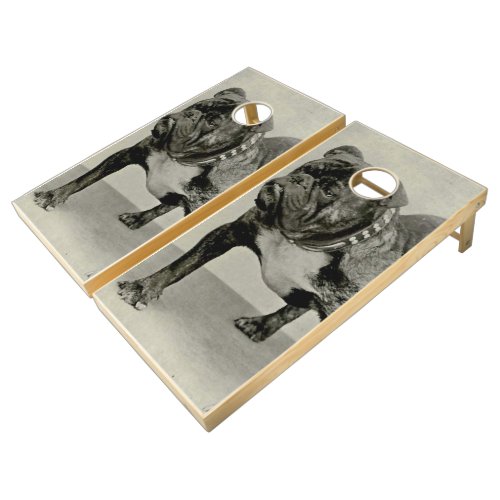 Vintage English Bulldog Cornhole Set