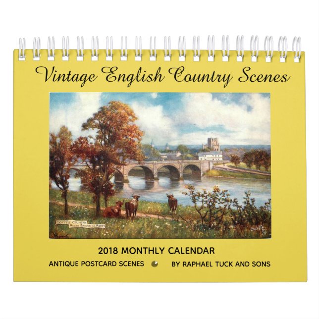 Vintage English Country Scenes 2018 Calendar (Cover)