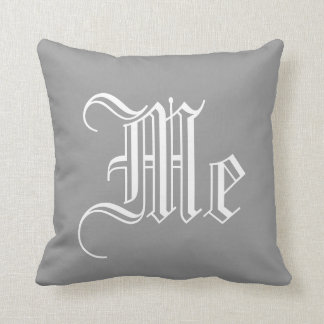 Vintage English personalized monogram Throw Pillow
