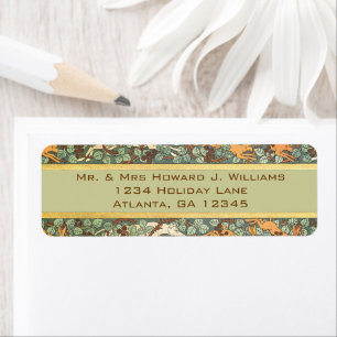 Vintage English Rabbit Hunt Return Address Label