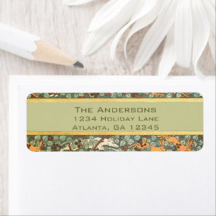 Vintage English Rabbit Hunt Return Address Label