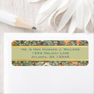 Vintage English Rabbit Hunt Return Address Label