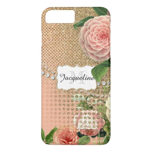 Vintage English Roses Glam Old Hollywood Regency iPhone 8 Plus7 Plus Case