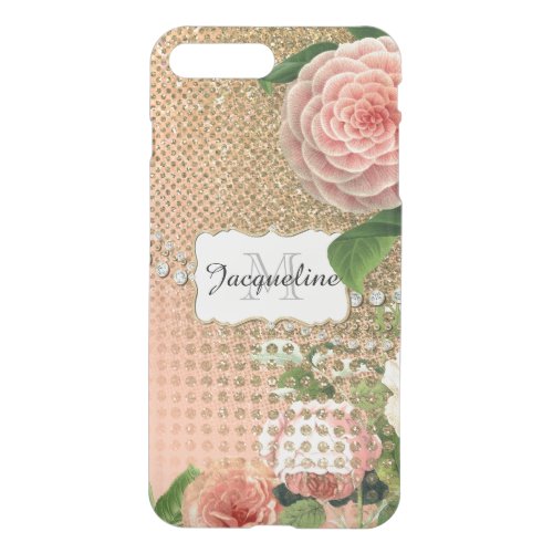 Vintage English Roses Glam Old Hollywood Regency iPhone 8 Plus7 Plus Case