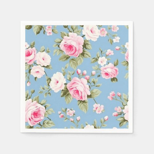 Vintage English Roses  Napkins