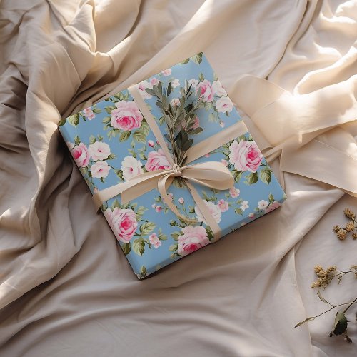 Vintage English Roses  Wrapping Paper