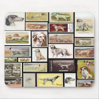 Vintage English Setter Cigarette Cards Mousepad