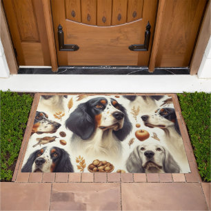 Vintage English Setter Seamless Doormat