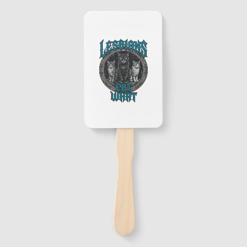Vintage Engraved Cat Pride Graphic Shirt Design_1 Hand Fan