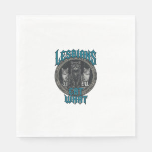 Vintage Engraved Cat Pride Graphic Shirt Design_1 Napkins