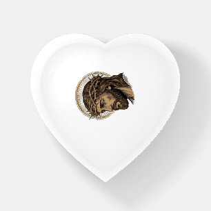 Vintage Engraved Crown of Thorns Portrait Shirt_1 Paperweight