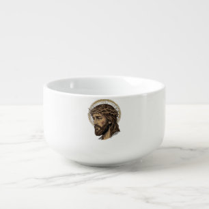 Vintage Engraved Crown of Thorns Portrait Shirt_1 Soup Mug