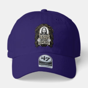 Vintage Engraved Crowned Holy Face Vector Design_1 47 Brand Hat
