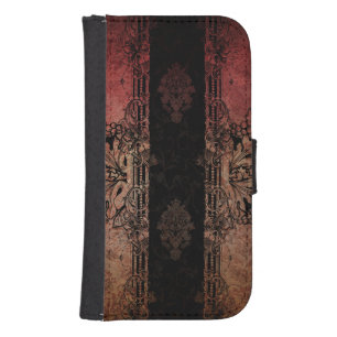 Vintage Engraved Damask Phone Wallet