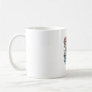 Vintage Engraved Giraffe Lightning T-Shirt Design_ Coffee Mug