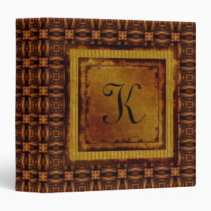 Vintage Engraved Leather Binder