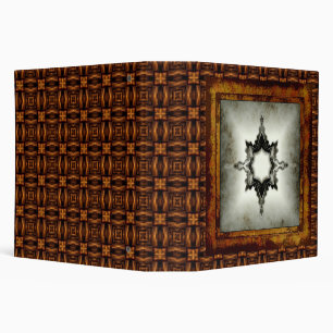 Vintage Engraved Leather Binder